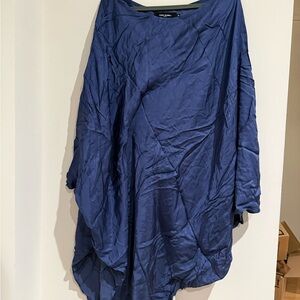 Kourbela Greek blue poncho dress